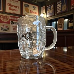 Cheers Boston Clear Glass Beer Mug